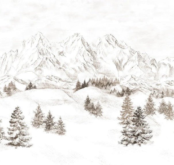 Papel pintado Montaña de los Alpes