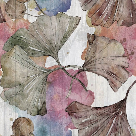 Papier peint panoramique ginkgo Japon Zen