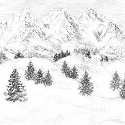 Papel pintado de la montaña de Chamonix