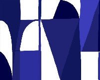 Papier peint Memphis style bleu, XXL, tendance