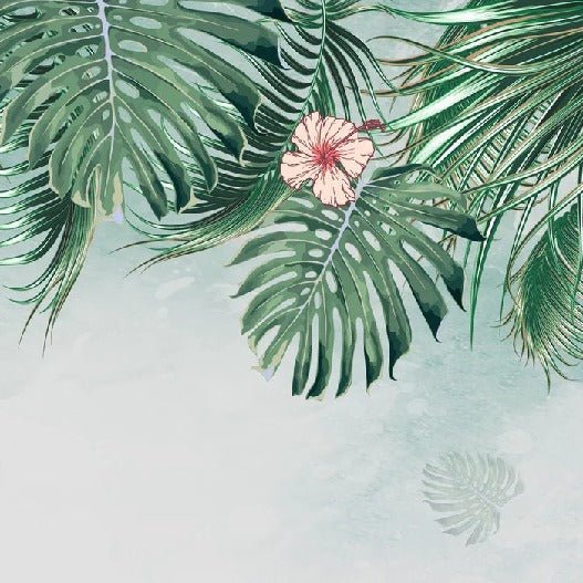 Papel pintado flor de palma
