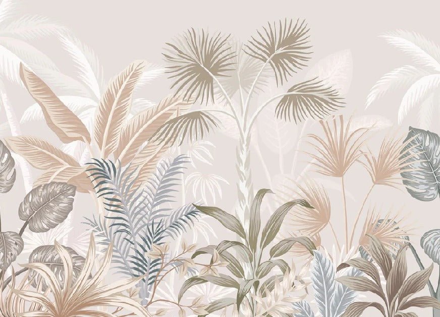 Papel pintado Panorámica de la jungla de terracota