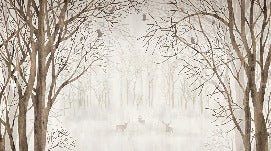 Papel pintado a medida bosque bienvenido al bosque