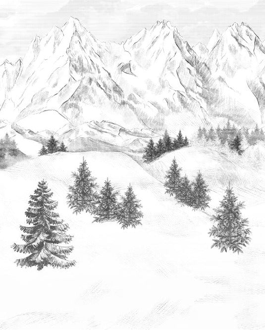 Papel pintado de la montaña de Chamonix