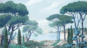 Papier peint balade dans les calanques, XXL, tendance