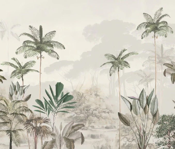 Papier peint panoramique jungle eden vert, XXL, tendance