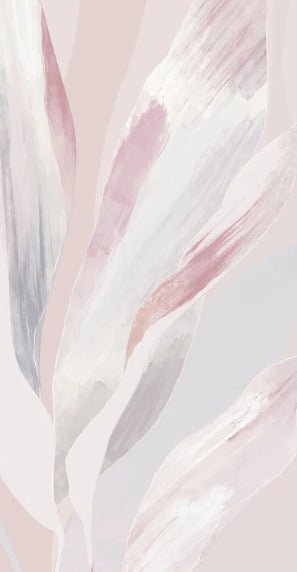 Papel pintado de tela floral rosa empolvado