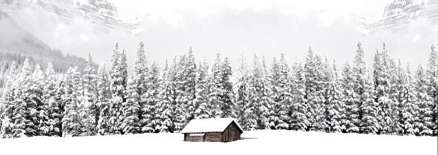Papel pintado Chalet panorámico de montaña