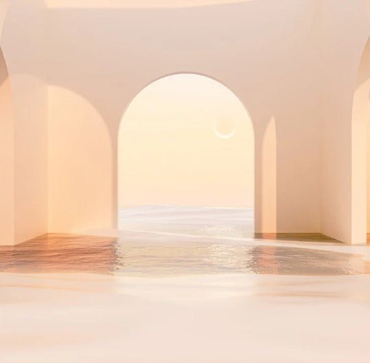 Papel pintado arco panorámico puesta de sol