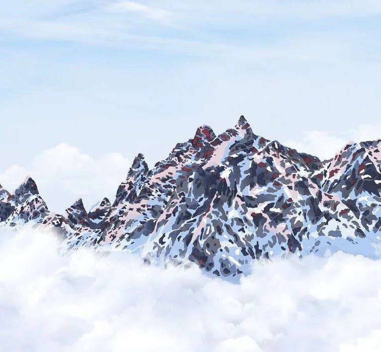 Papel pintado Mont Blanc toile des Cimes