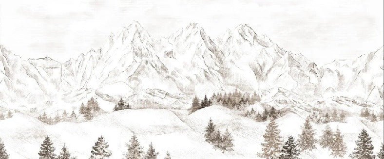 Papel pintado Montaña de los Alpes
