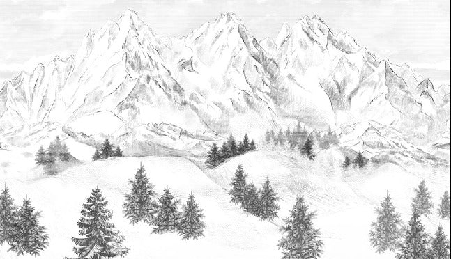 Papel pintado de la montaña de Chamonix