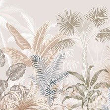 Papel pintado Panorámica de la jungla de terracota