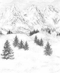 Papel pintado de la montaña de Chamonix