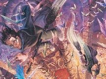 Papel pintado panorámico fantasía Harry Potter Hogwarts