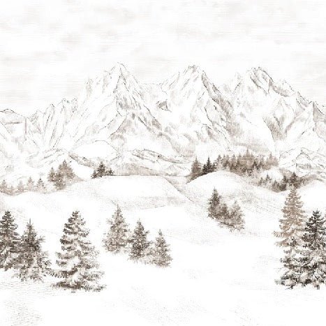 Papel pintado Montaña de los Alpes