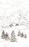 Papel pintado Montaña de los Alpes