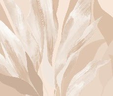 Papel pintado de tela floral beige