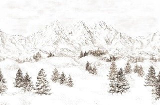 Papel pintado Montaña de los Alpes