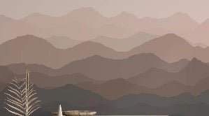 Papel pintado Terracota dunas panorámicas
