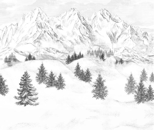 Papel pintado de la montaña de Chamonix