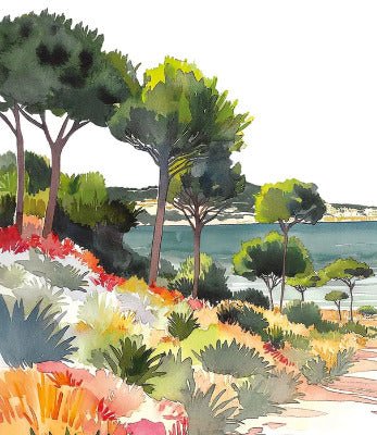 Papel pintado panorámico veraniego