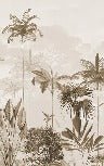 Papel pintado panoramico jungle eden sepia