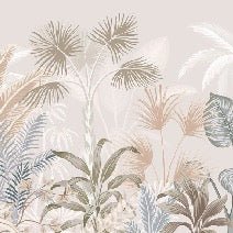 Papel pintado Panorámica de la jungla de terracota