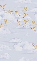 Papel pintado Poetic cloud gold bird