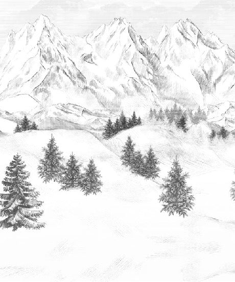 Papel pintado de la montaña de Chamonix