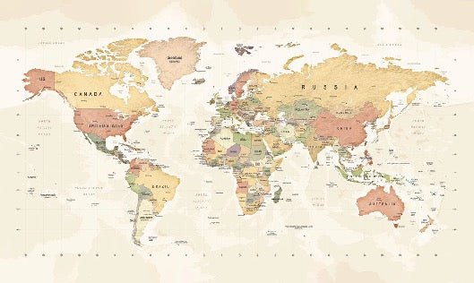 Fondo de escritorio de exploración panorámica del mapa del mundo