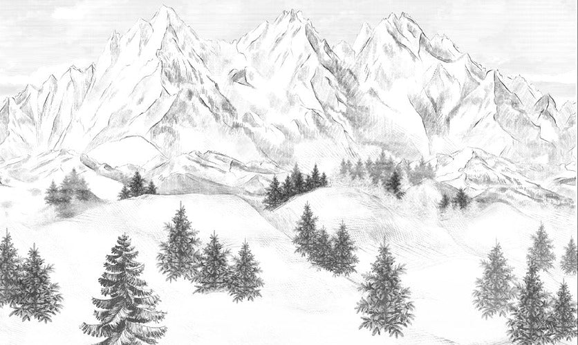 Papel pintado de la montaña de Chamonix