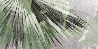 Papier peint panoramique rétro palm gris, XXL, tendance