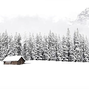 Papel pintado Chalet panorámico de montaña