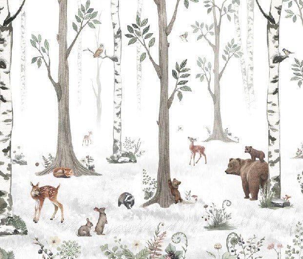 Papier peint animaux printemps forêt, XXL, tendance