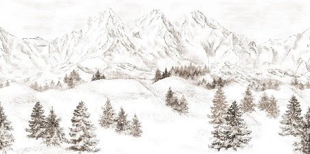 Papel pintado Montaña de los Alpes