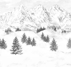 Papel pintado de la montaña de Chamonix