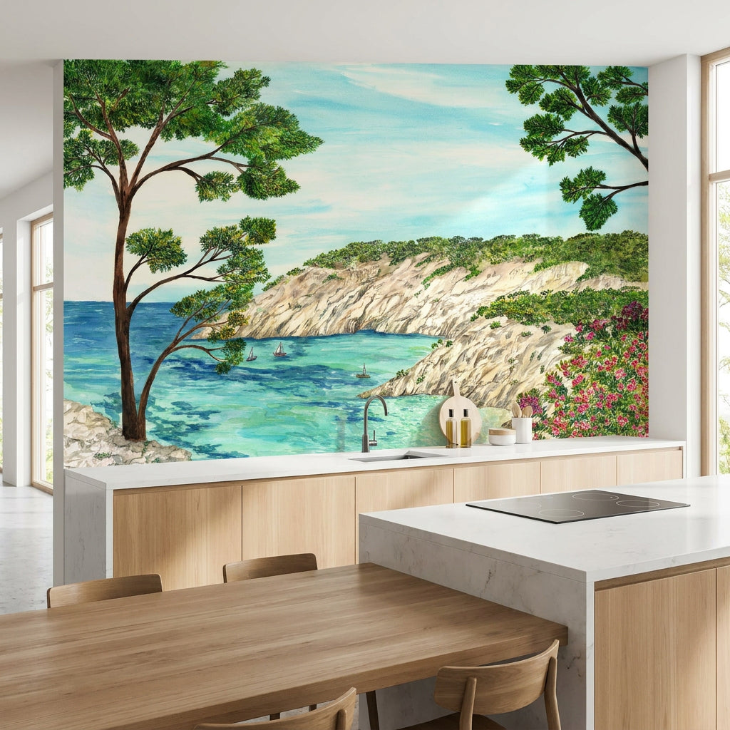 Papel pintado panorámico: Las Calanques del sur