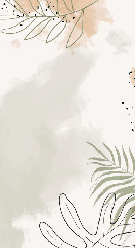 Papel pintado panorámico acuarela vegetal