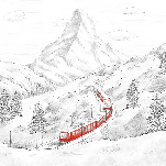 Papier peint panoramique Mont Cervin