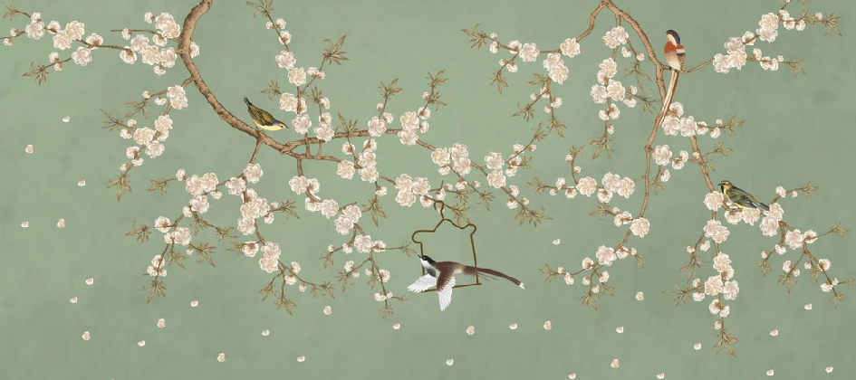 Zen sakura green wallpaper
