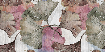 Papier peint panoramique ginkgo Japon Zen