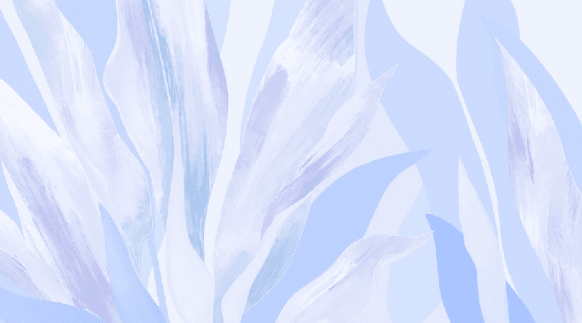 Papier peint étoffe florale bleu parme - Muralconcept