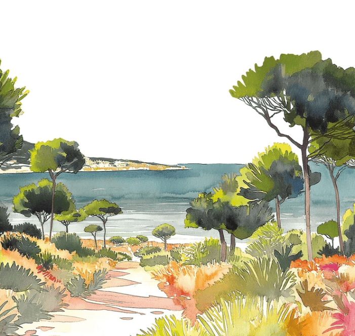 Papel pintado panorámico de verano
