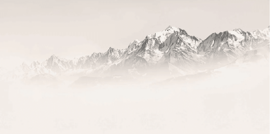 Papier peint Mont Blanc dans la brume sépia - Muralconcept