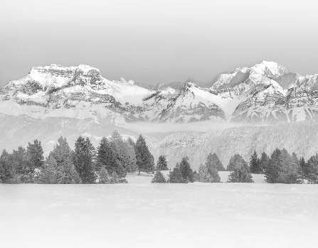 Papier peint photo - La Tournette et au delà, XXL, tendance