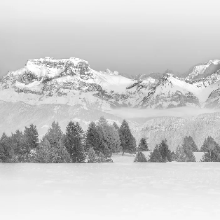 Papel pintado fotográfico - La Tournette y más allá