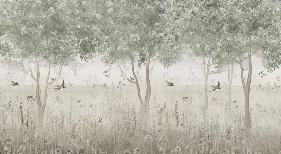 Papel pintado panorámico «Claro del bosque»