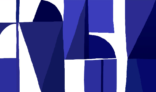 Papel pintado estilo Memphis azul