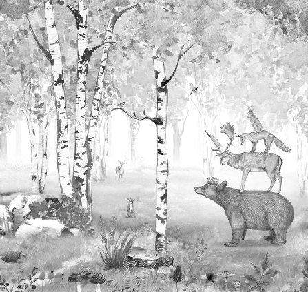 Papier peint roi de la forêt